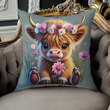 2 X Adorable Highland Cow