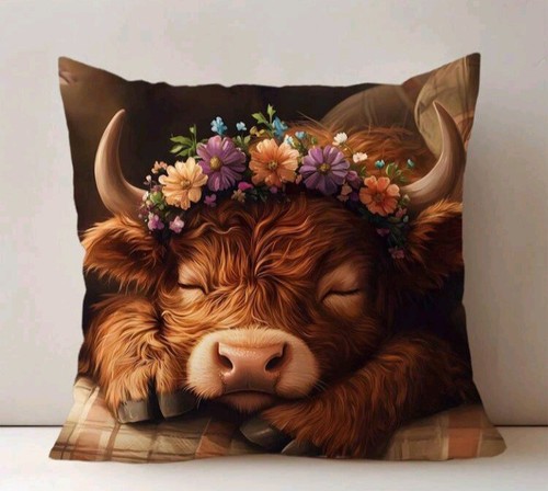 Printed highland cow - printed,