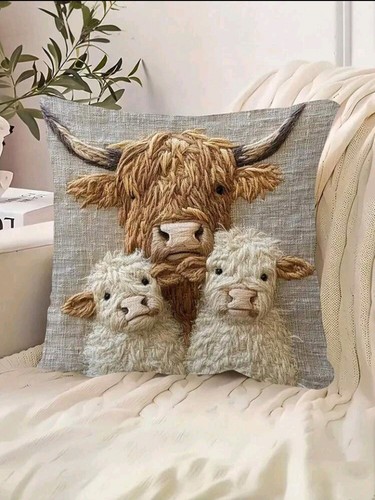 Printed highland cow - 1,